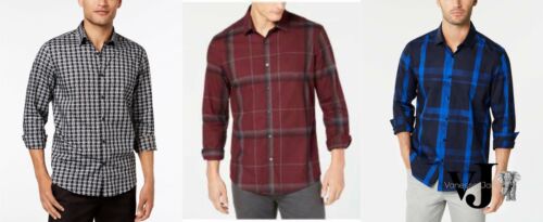 Alfani Mens Regular Fit Lewis Plaid Shirt