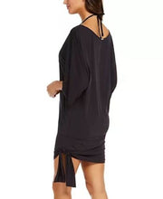 Michael Michael Kors Side-Tie Swim Cover-Up Womens Swimsuit Black Size M