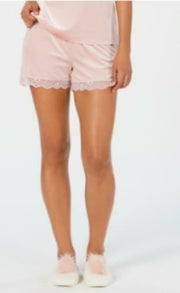 I.n.c. Lace-Trim Velvet Pajama Shorts