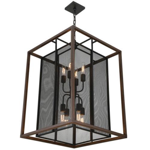 Varaluz Rio Lobo 8 Light Pendant, Dark Oak/Black - 285P08DOBL