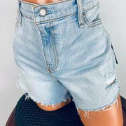 Hudson Gemma Mid-Rise Cut-Off Shorts in Deerfield, Size 25