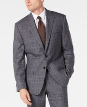 Michael Kors Mens Classic-Fit Airsoft Stretch Plaid Suit Jacket