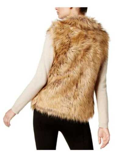 I.n.c. International Concepts Knit & Faux Fur Vest Natural Size S/M
