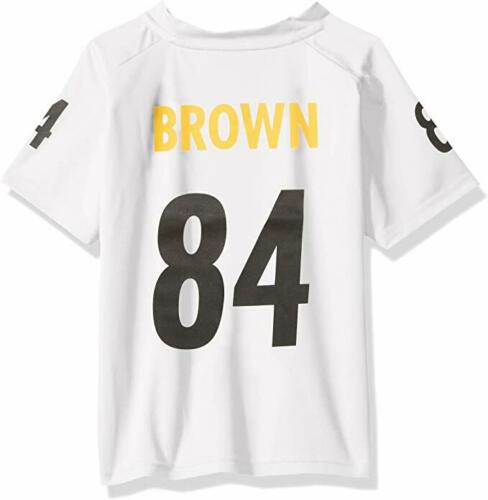 NFL Pittsburgh Steelers Antonio Brown Boys V-Neck Performance Jersey Tee, M 5-6