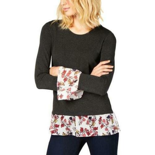 Vince Camuto Women's Floral Layered Look Pullover Top, Size XXS