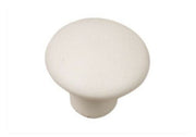 Laurey Ceramic Knobs 03982 1-3/8in Mesa Knob Parchment Matte Finished , 2 Pack