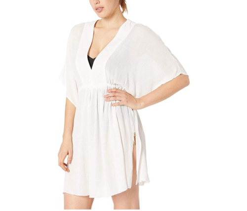 Ralph Lauren Crinkle Rayon Cover Up Tunic Dress