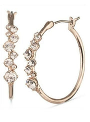 Givenchy Silk Stone Cluster Medium Hoop Earrings, 1 – Pink