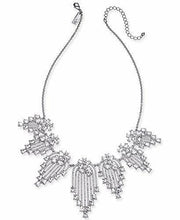 I.N.C. INC International Concepts Silver-Tone Crystal Statement Necklace, 17 +