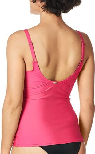 Calvin Klein Ruched Tummy-Control Tankini Top