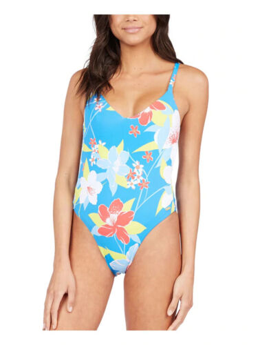 Roxy Juniors She Just Shines Floral One-Piece Swimsuit, Various Sizes