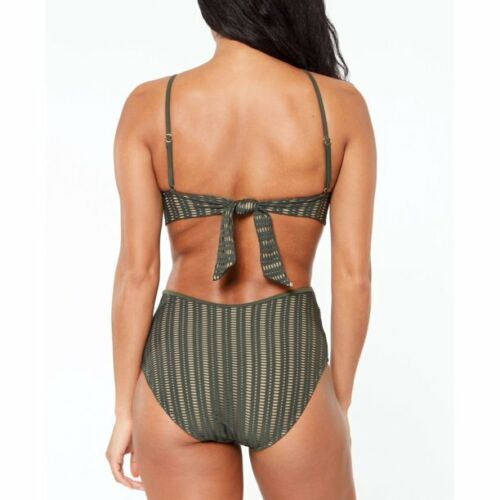 Bar III High-Neck Crochet Monokini Swimsuit