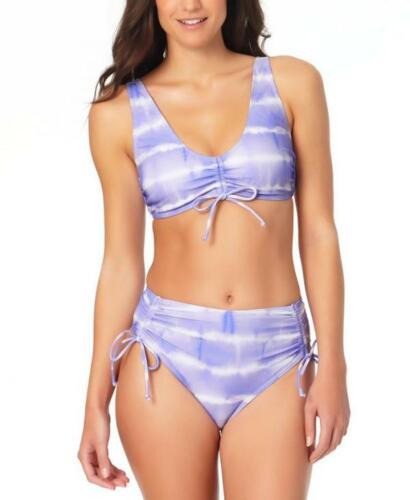 California Waves Juniors High-Waist Bikini Swim Bottom