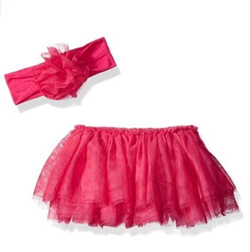 The Children's Place Baby Girl Tutu and Headband Set, Size 0-6 months Pink