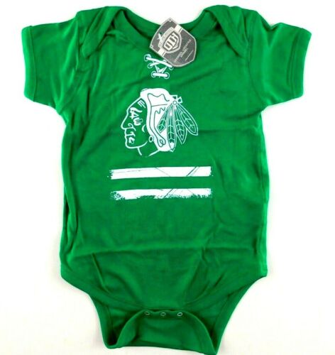 Old Time Hockey NHL Chicago Blackhawks Beeler Infant Creeper, 24 Months