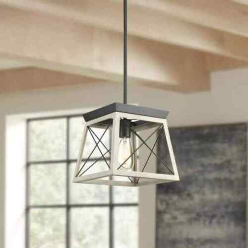 Progress Lighting Briarwood Collection 1-Light Graphite Pendant