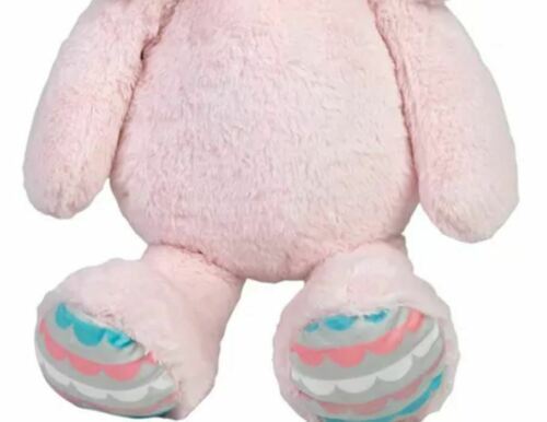 FAO Schwarz 20In Pink Plush Stuffed Bunny Rabbit Large with adoption papers