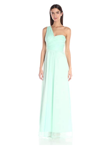 One Shoulder Tulle Dress (Green) small to 3XL - Kois Kloset