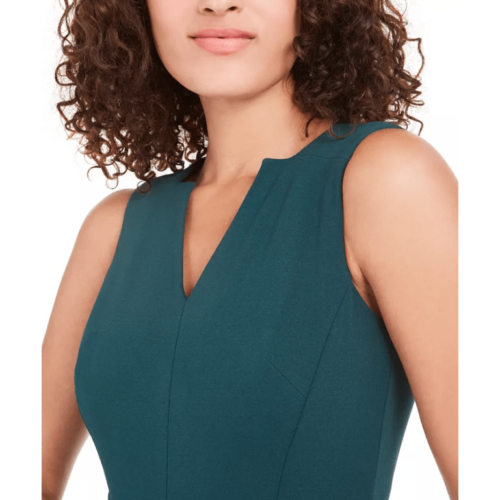 Calvin Klein V-Neck Belted Jumpsuit-12P/Malachite