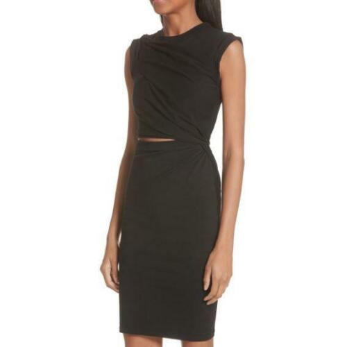 ALEXANDER WANG. T Keyhole Twist Compact Jersey Dress, Size Medium