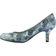 Easy Street Passion Pumps Blue Feather Fabric, Size 7N