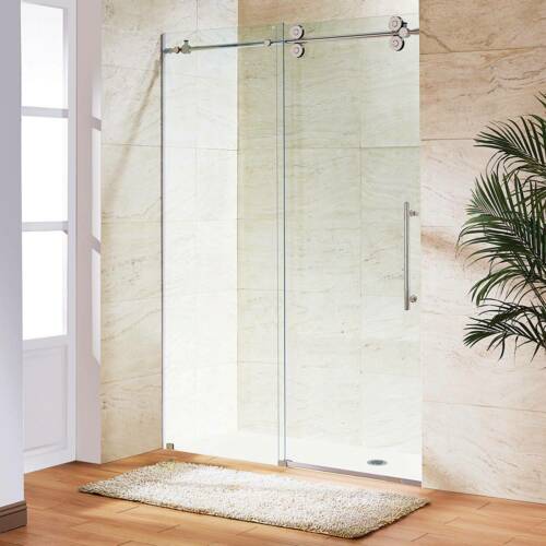 Vigo VG60415274 Elan 74 High X 52 Wide Sliding Frameless Shower Door Chrome