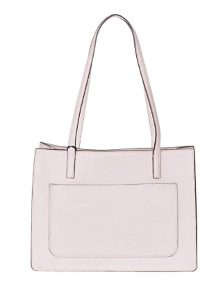 DKNY Commuter Pebble Leather Logo Tote-Lavender