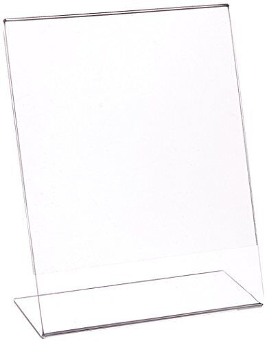 Azar Displays 112716, L Shaped Acrylic Sign HLR, 7W X 11H, 10pk