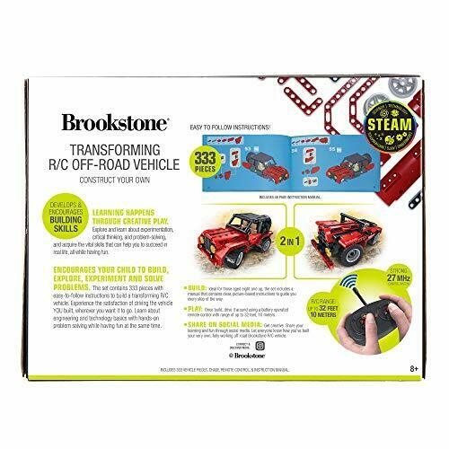 Brookstone DIY RC Car 2-In-1 Remote Control Car Kit