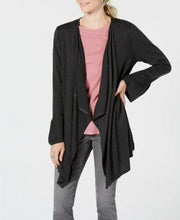 Style & Co Petite Ruffle Sleeve Open Front Cardigan