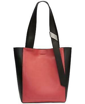 Calvin Klein Black Pink Two Tone Leather Karsyn Tote Bag