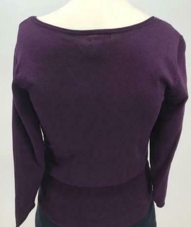 Multiples Embellished V Neck Sweater,Size Small