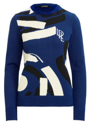 Lauren Ralph Lauren Embroidered Logo Sweater, Size Medium