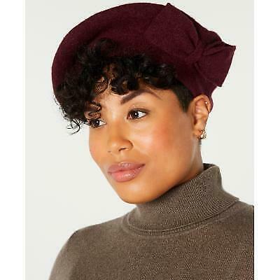 Inc International Concepts Solid 100% Wool Bow Beret