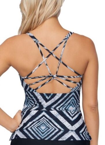 Island Escape Major Shade Push-Up Tankini Swim Top