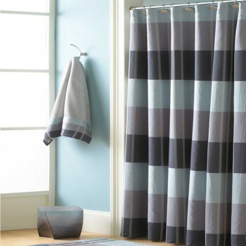 Croscill Fairfax by Vanessa Jane 72″ x 72″ Shower Curtain in Slate/ Aqua
