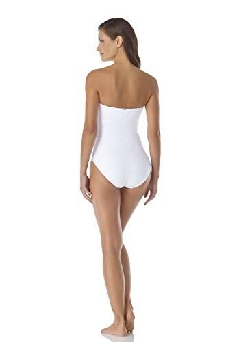 Anne Cole Twist Front Strapless One-Piece