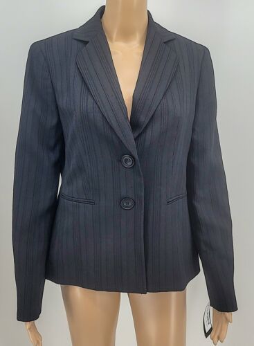 Le Suit Womens Textured Office Two-Button Blazer, Size 4