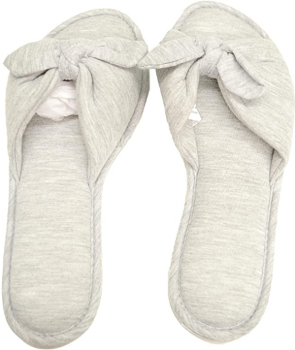 Charter Club Womens Open-Toe Knot Slippers