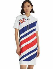 Lauren Ralph Lauren Flags and Stripes French Terry Dress, Size Medium