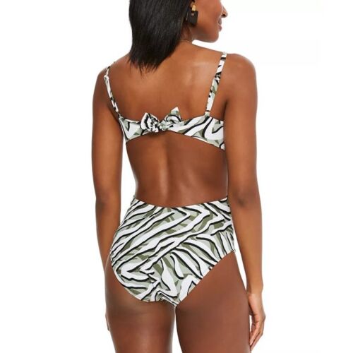 Bar III Hypno Beach Chic Printed Twist-Front One-Piece Swimsuit