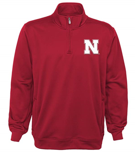 Gen2 Youth Boys Trainer 1/4 Zip Jacket, Nebraska, L/12/14