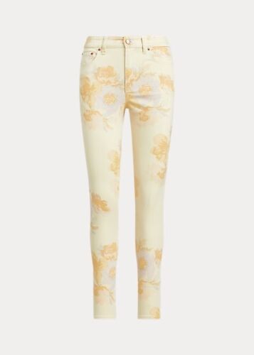 Lauren Ralph Lauren Floral High-Rise Skinny Ankle Jeans – Blush Multi