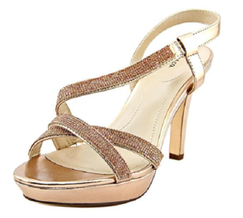 Style & Co. Sandrah Women Bronze Platform Sandal, Size 9