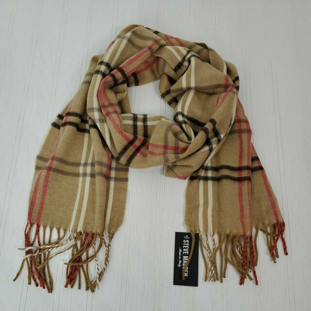 Steve Madden Womens Winter Mid-Weight Muffler Scarf Tan O/S