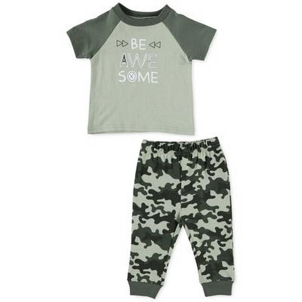 Chickpea Baby Boys 2-PC. Top & Printed Jogger Pants Set