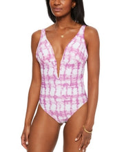 Bar III Summer Plunge Deep V-Neckline One Piece Bathing Suit, Choose Sz/Color