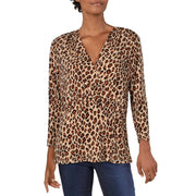 Charter Club 3/4-Sleeve Crossover V-Neck Blouse