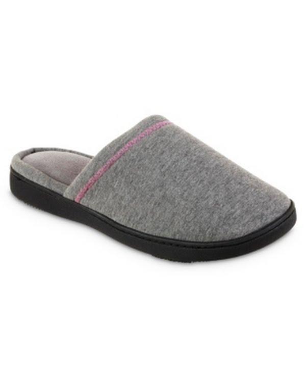 Isotoner Womens Heathered Jersey Jillian Clog Slipper, Size 7.5/8