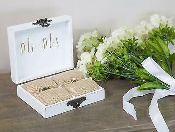 Cypress Home With This Ring I Thee Wed Ring Holder Decorative Box – 5 x 6 x 2